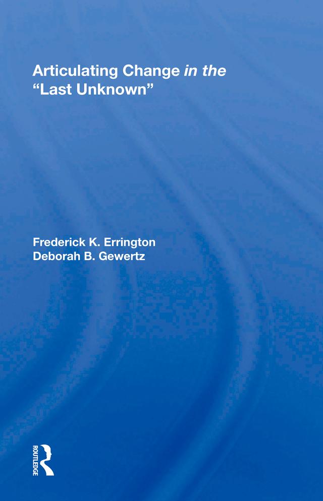 Articulating Change in the Last Unknown
