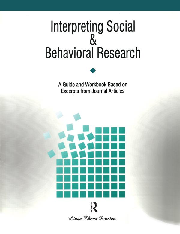 Interpreting Social and Behavioral Research