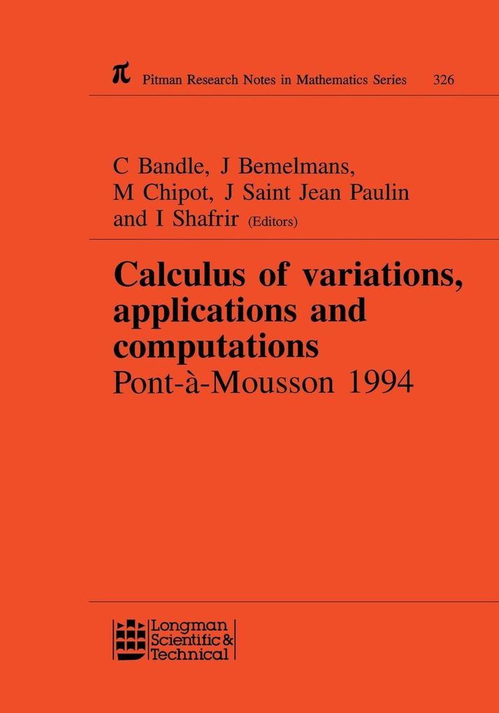 Calculus of Variations Applications and Computations