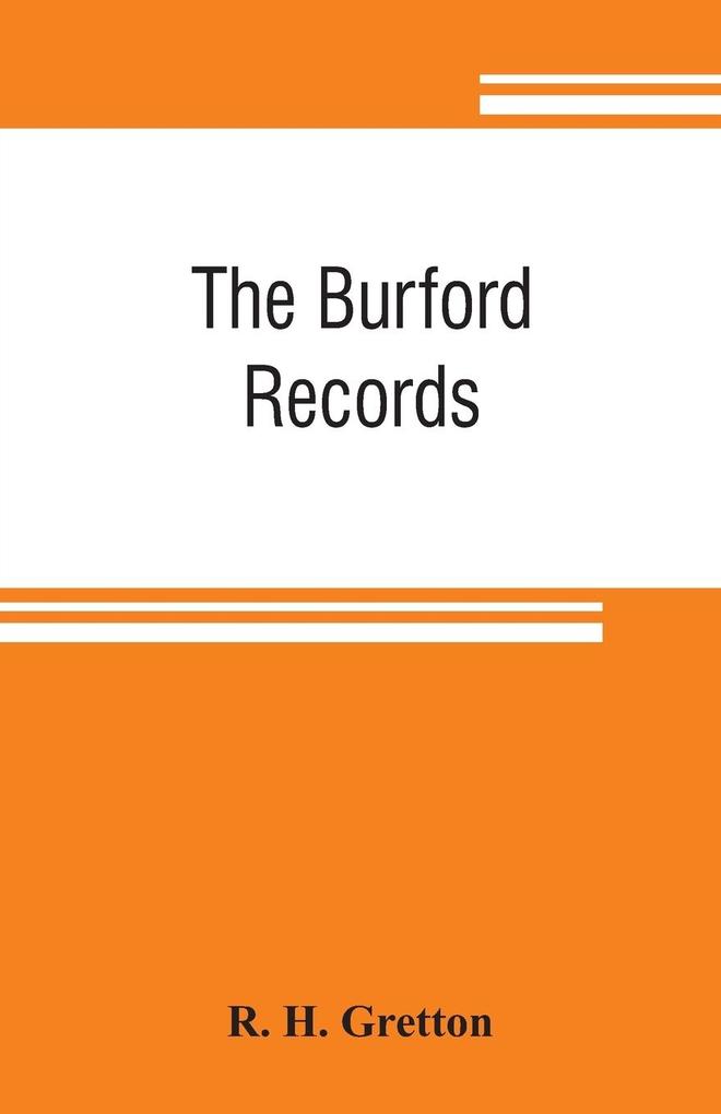 The Burford records a study in minor town government