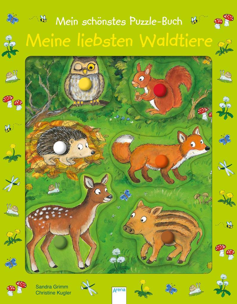 Image of Mein Schönstes Puzzle-Buch - Meine Liebsten Waldtiere - Sandra Grimm, Pappband