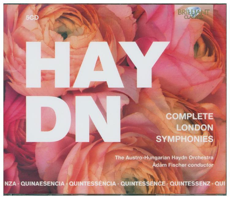 Image of Adam Fischer, Austro-hungarian Haydn Orchestra - Haydn:Complete London Symphonies (Quintessence) [CD]