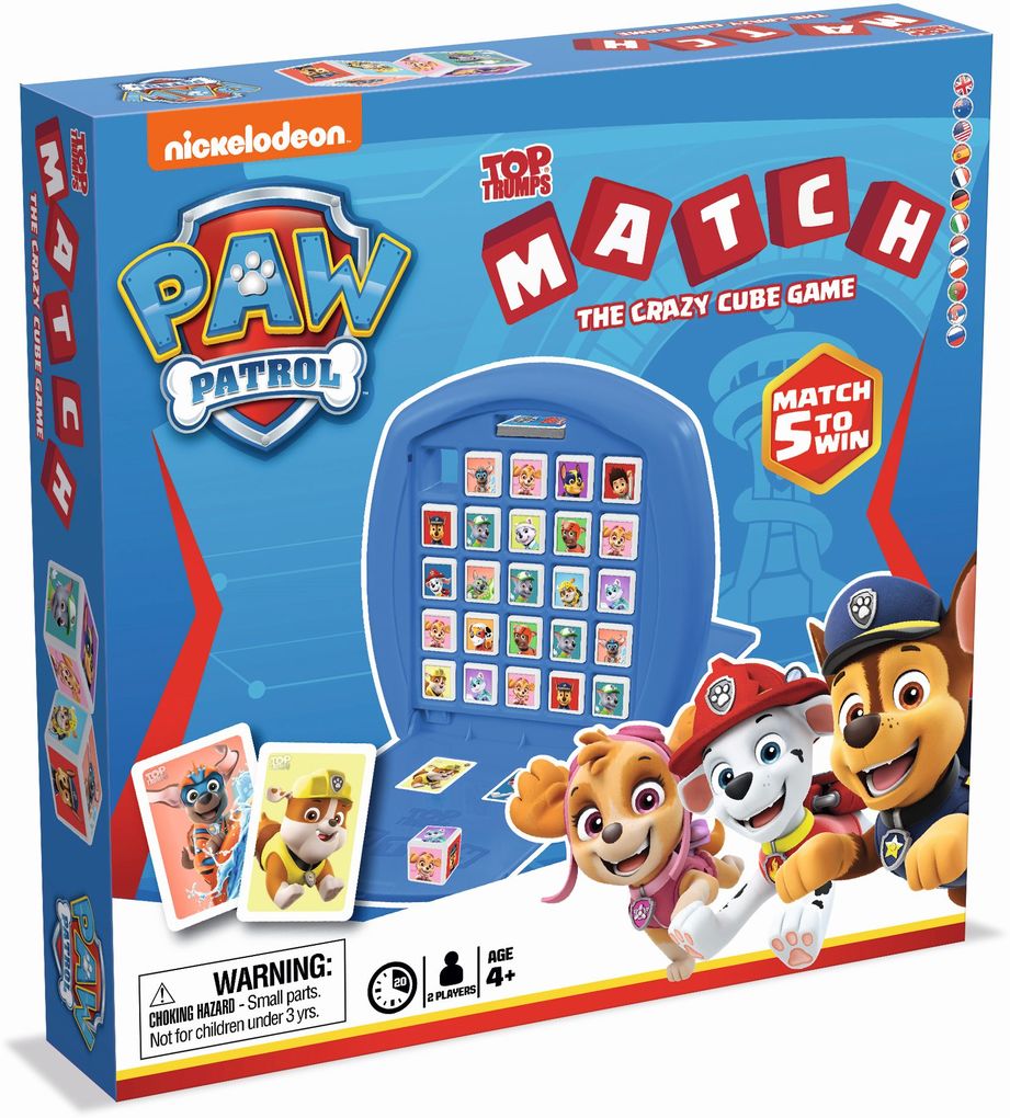 Image of Top Trumps Match PAW Patrol, Würfelspiel