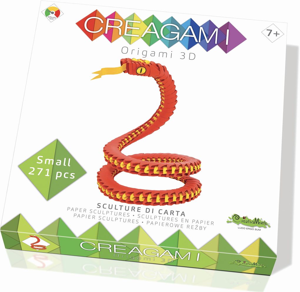 Creagami - Origami 3D Schlange 271 Teile