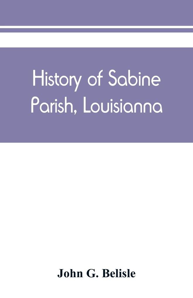 History of Sabine Parish Louisianna