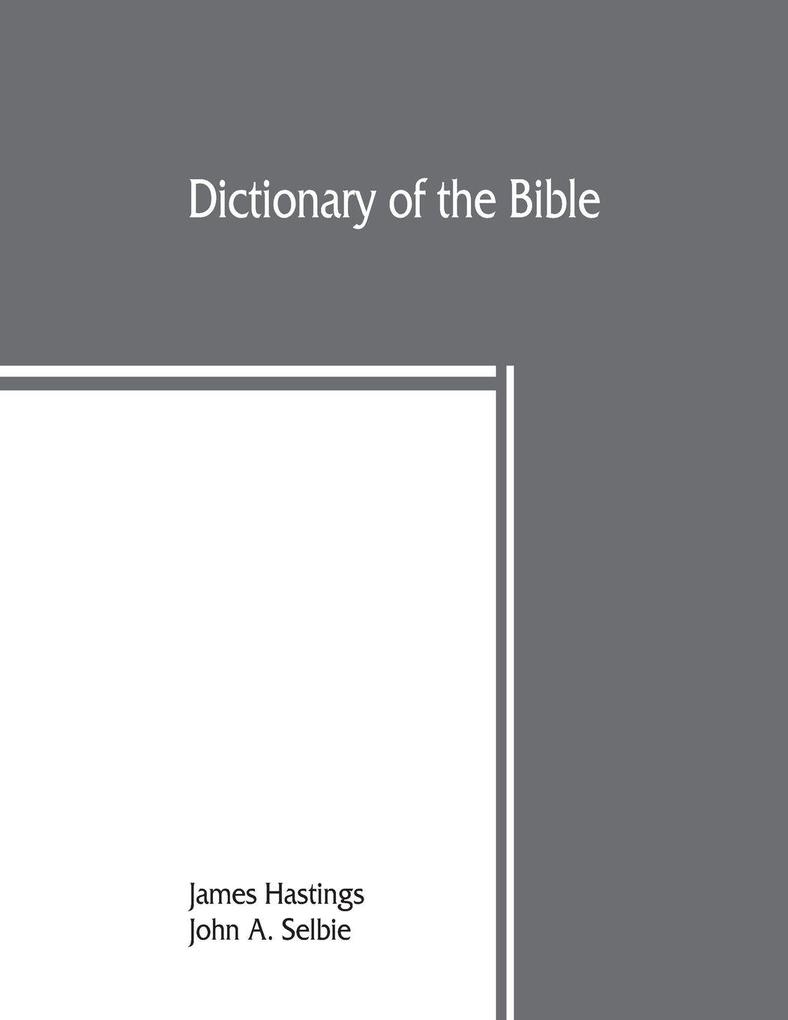 Dictionary of the Bible