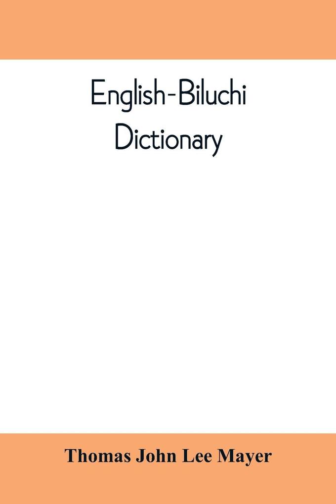 English-Biluchi dictionary