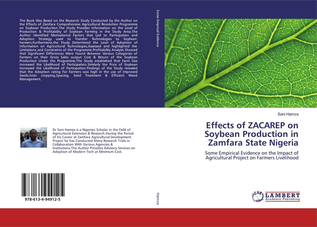 Effects of ZACAREP on Soybean Production in Zamfara State Nigeria