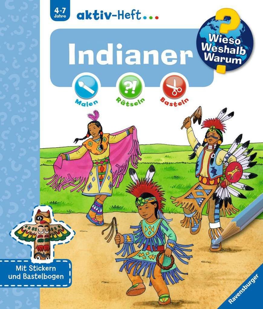 Image of Ravensburger 32971 WWW aktiv-Heft Indianer