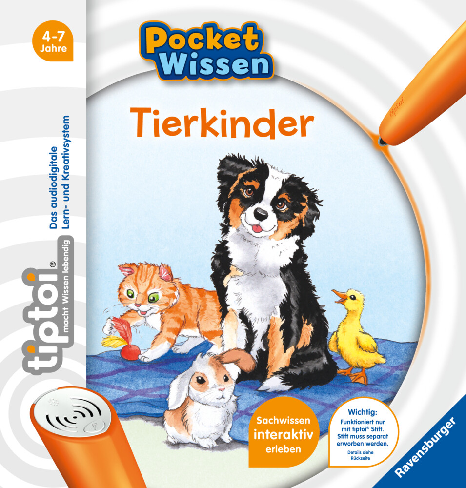 Image of Ravensburger tiptoi® Pocket Wissen Tierkinder Buch ab 4 Jahren