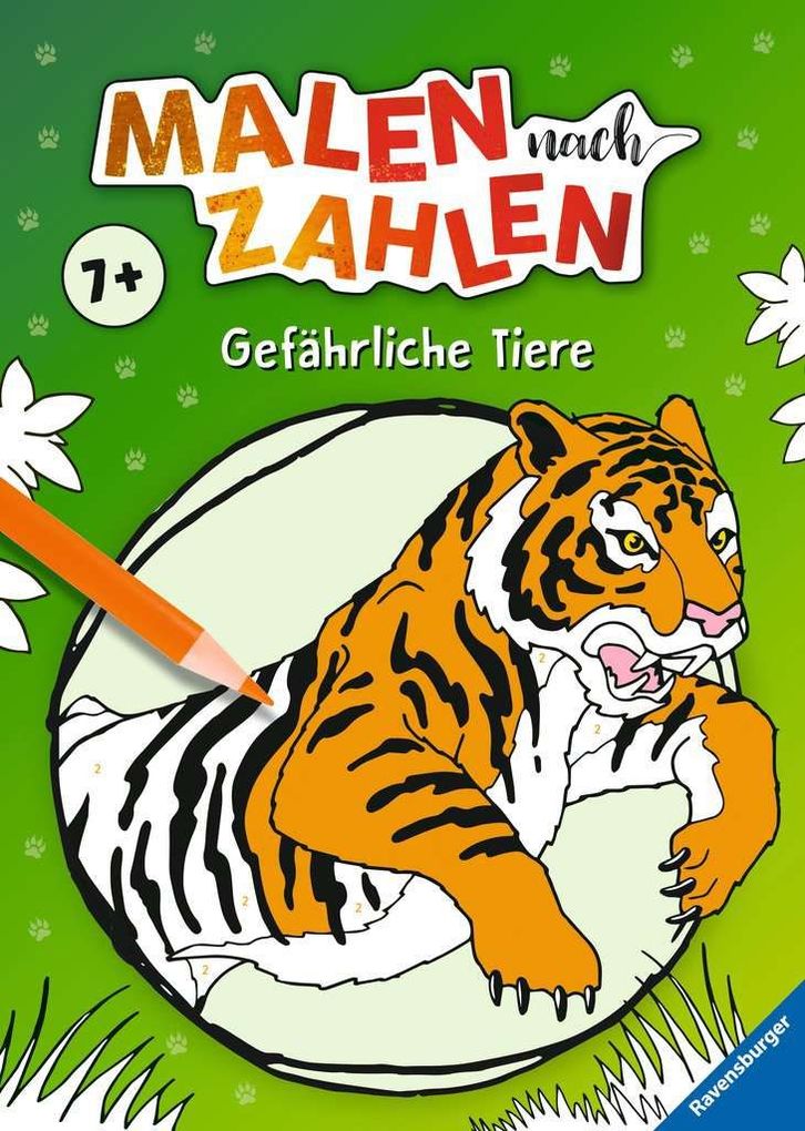 Image of Malen nach Zahlen ab 7: Gefährliche Tiere