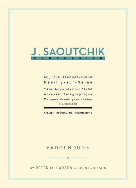 J. Saoutchik Carrossier - Addendum