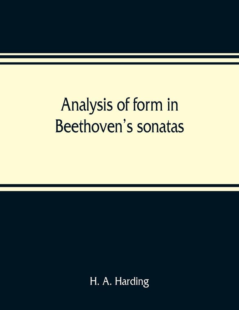 Analysis of form in Beethoven's sonatas
