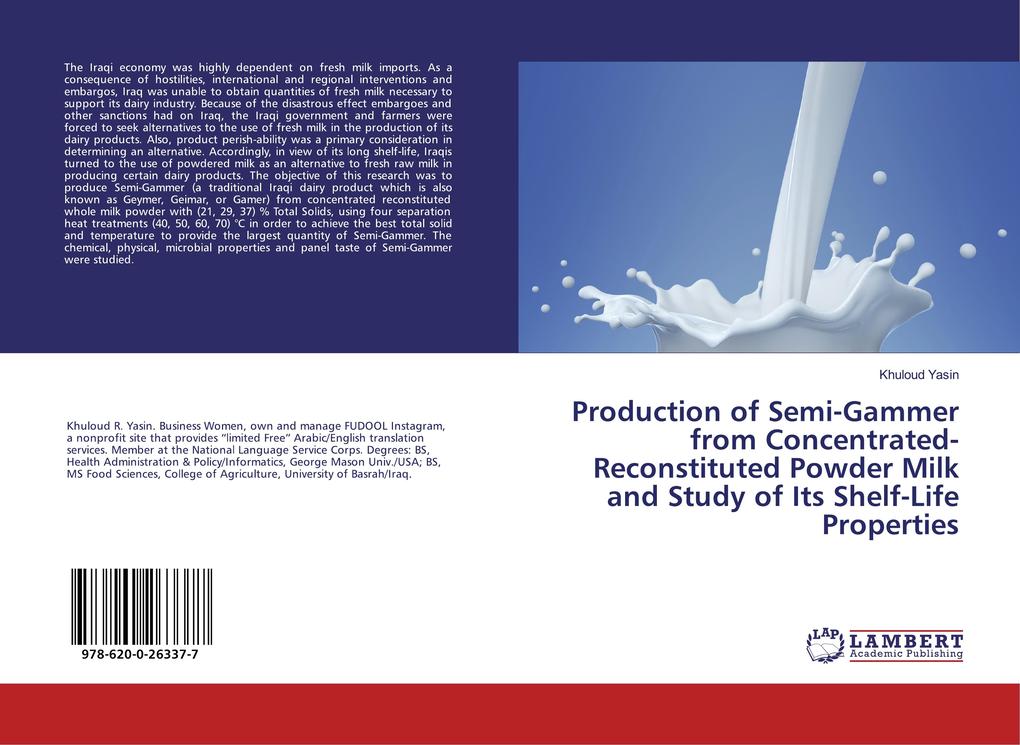 Production of Semi-Gammer from Concentrated-Reconstituted Powder Milk and Study of Its Shelf-Life Properties