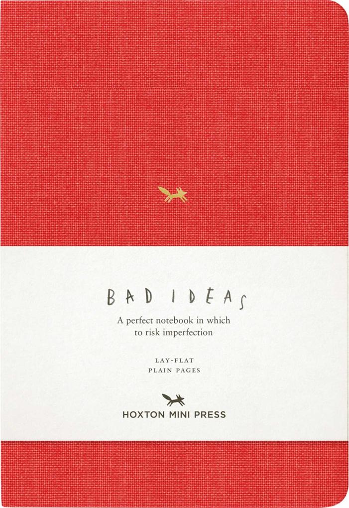 A Notebook for Bad Ideas (Medium / Red / Unlined)