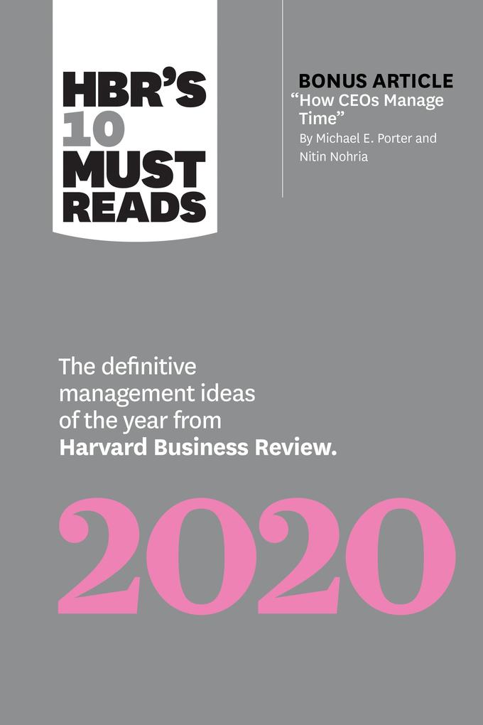HBR‘s 10 Must Reads 2020