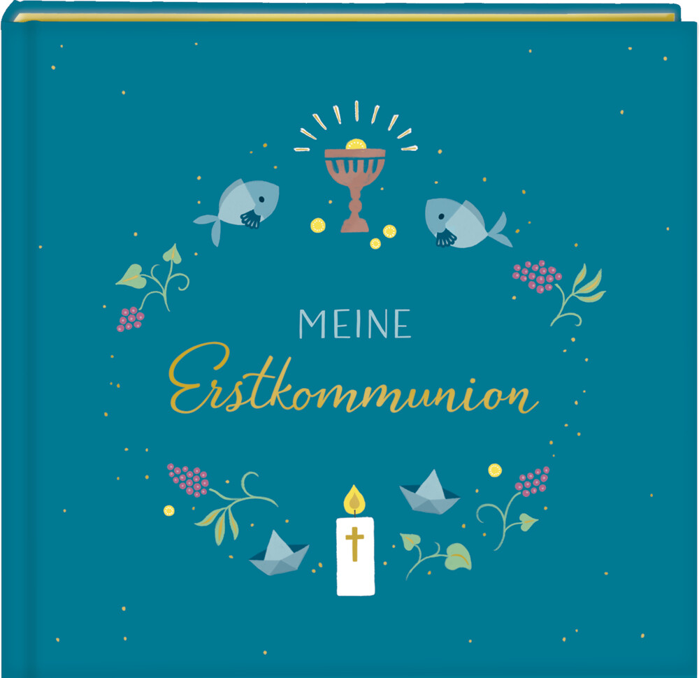 Image of Buch - Eintragalbum - Meine Erstkommunion (petrol)