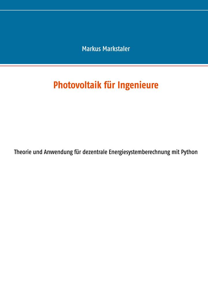 Photovoltaik für Ingenieure