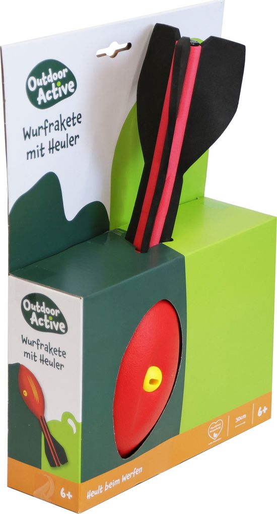 Outdoor active Wurfrakete mit Heuler Länge 30 cm