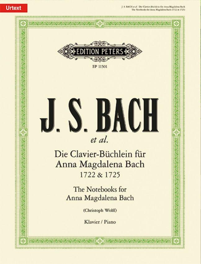 Faber Music GmbH Die Clavier-Büchlein Für Anna Magdalena Bach 1722 & 1725 -Urtext- (Auswahlausgabe · Selected Pieces)