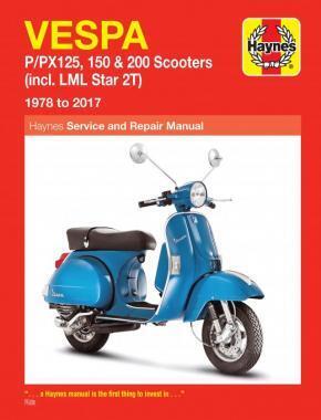 Vespa P/PX125 150 & 200 Scooters (incl. LML Star 2T) (78-17)