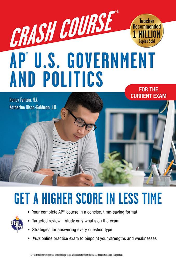 AP® U.S. Government & Politics Crash Course Book + Online