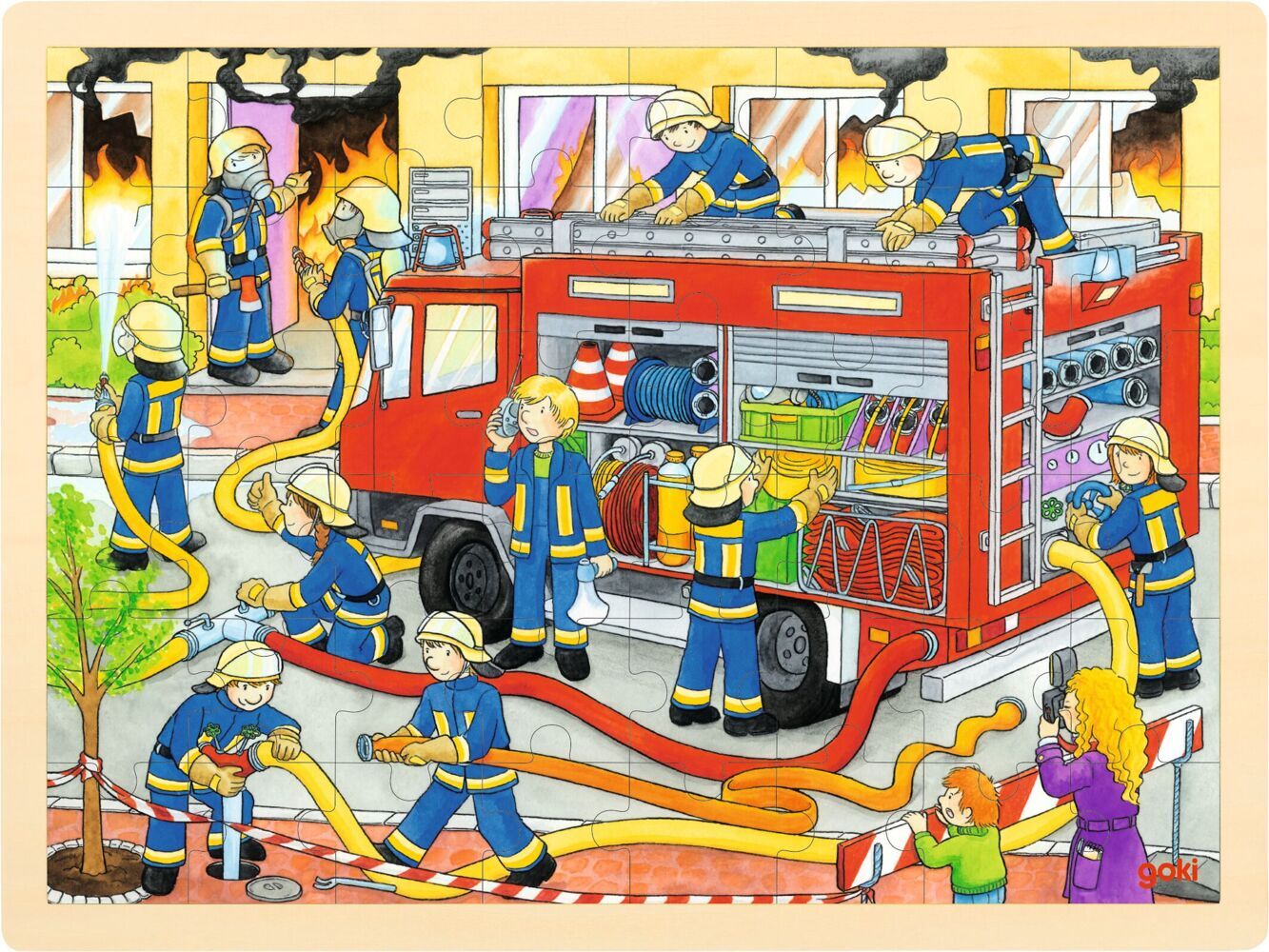 Einlegepuzzle Feuerwehreinsatz