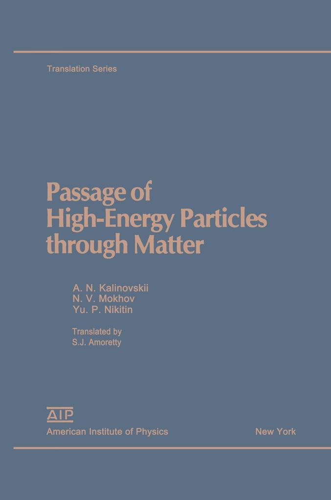 Passage of High Energy Particles through Matter