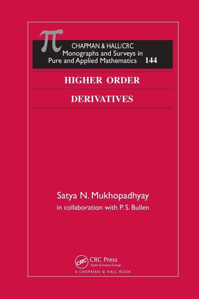 Higher Order Derivatives
