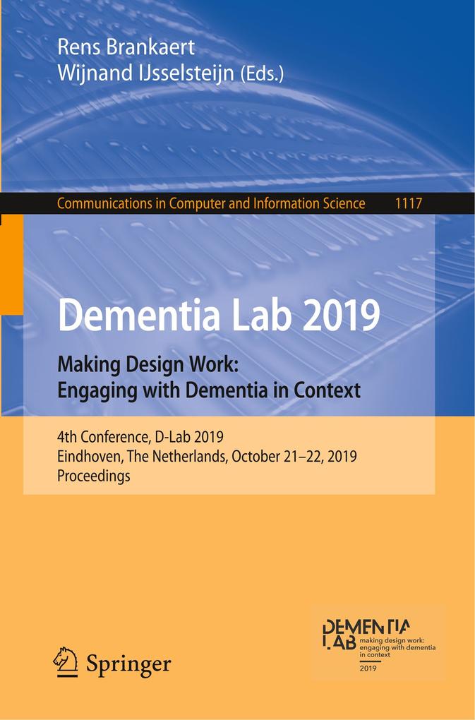 Dementia Lab 2019. Making  Work: Engaging with Dementia in Context