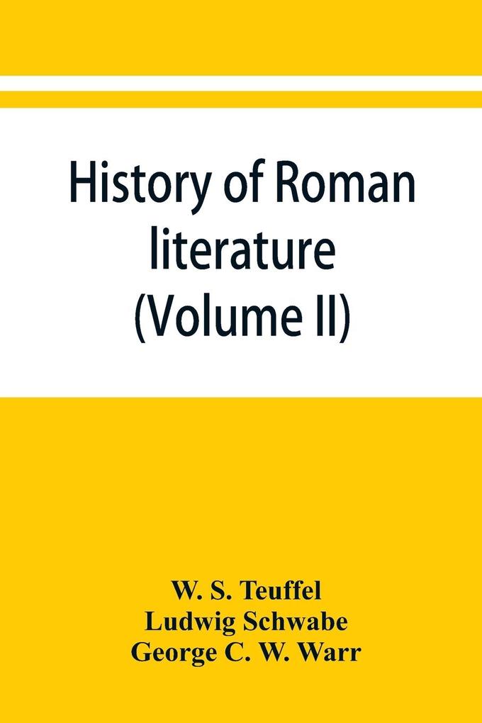 History of Roman literature (Volume II)