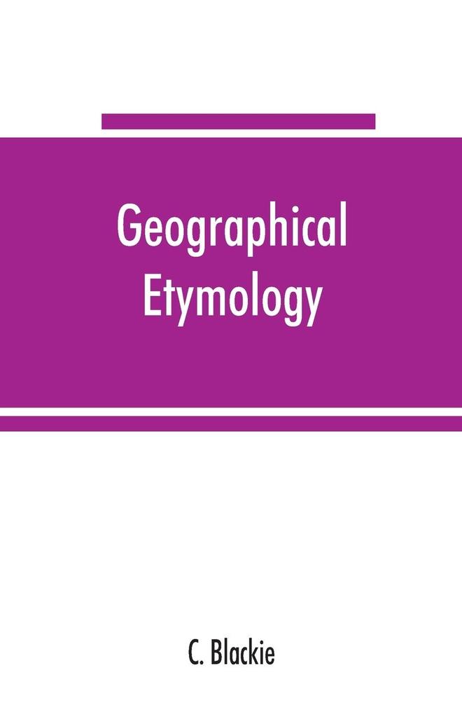 Geographical etymology
