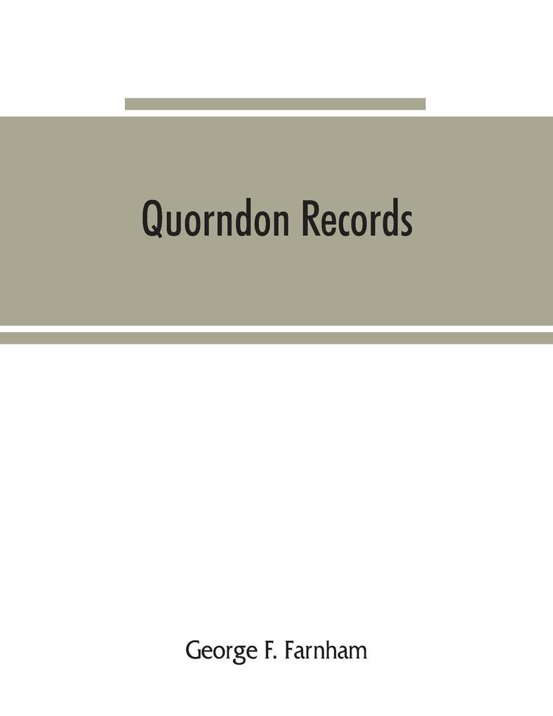 Quorndon records