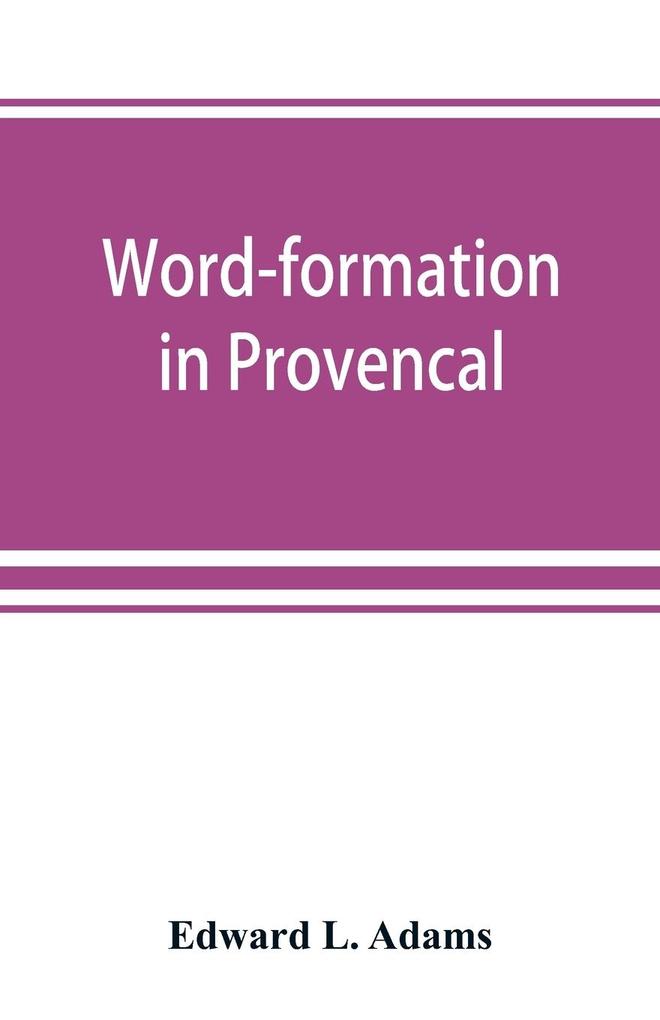 Word-formation in Provencal
