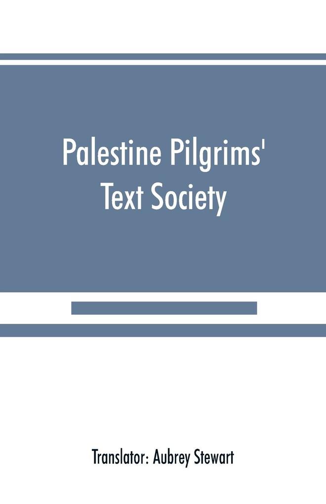 Palestine Pilgrims' Text Society