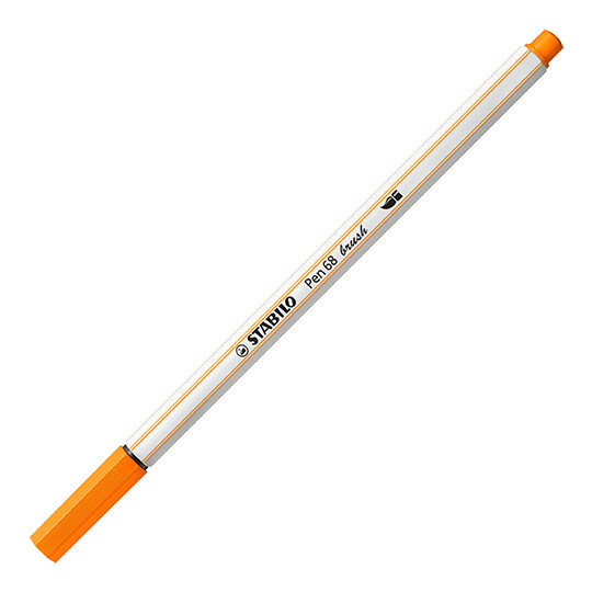 Premium-Filzstift mit Pinselspitze für variable Strichstärken - STABILO Pen 68 brush - Einzelstift -