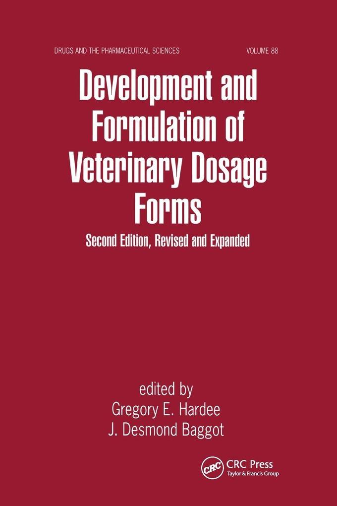 Development and Formulation of Veterinary Dosage Forms