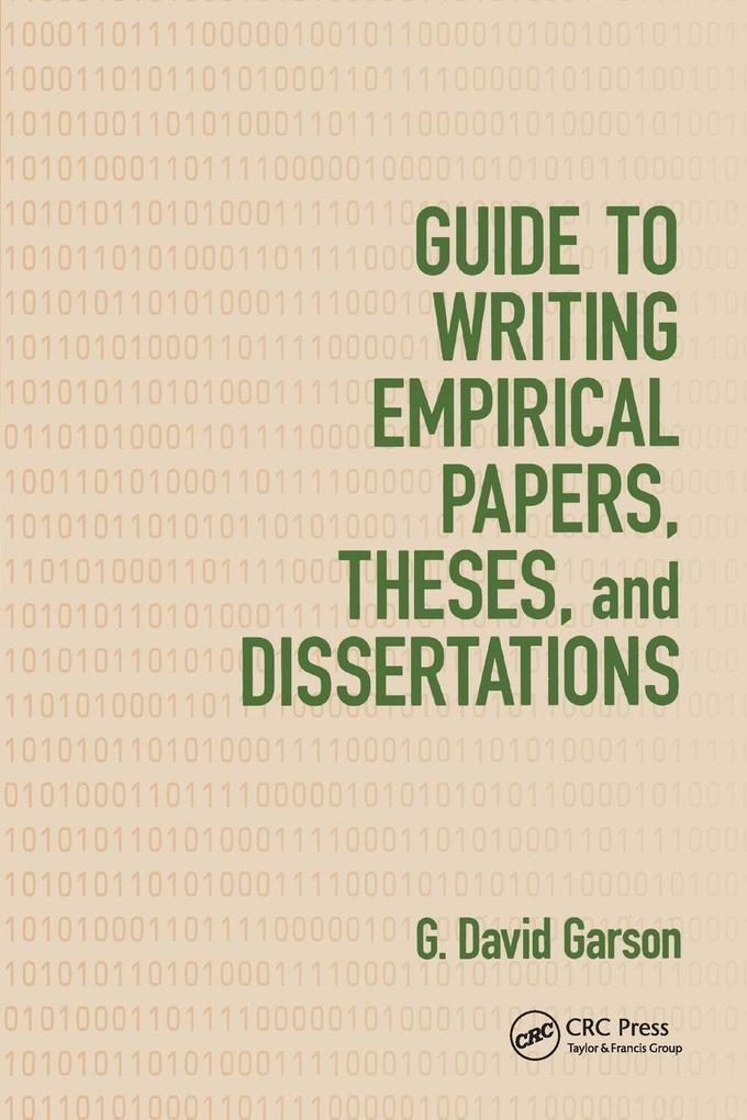 Guide to Writing Empirical Papers Theses and Dissertations