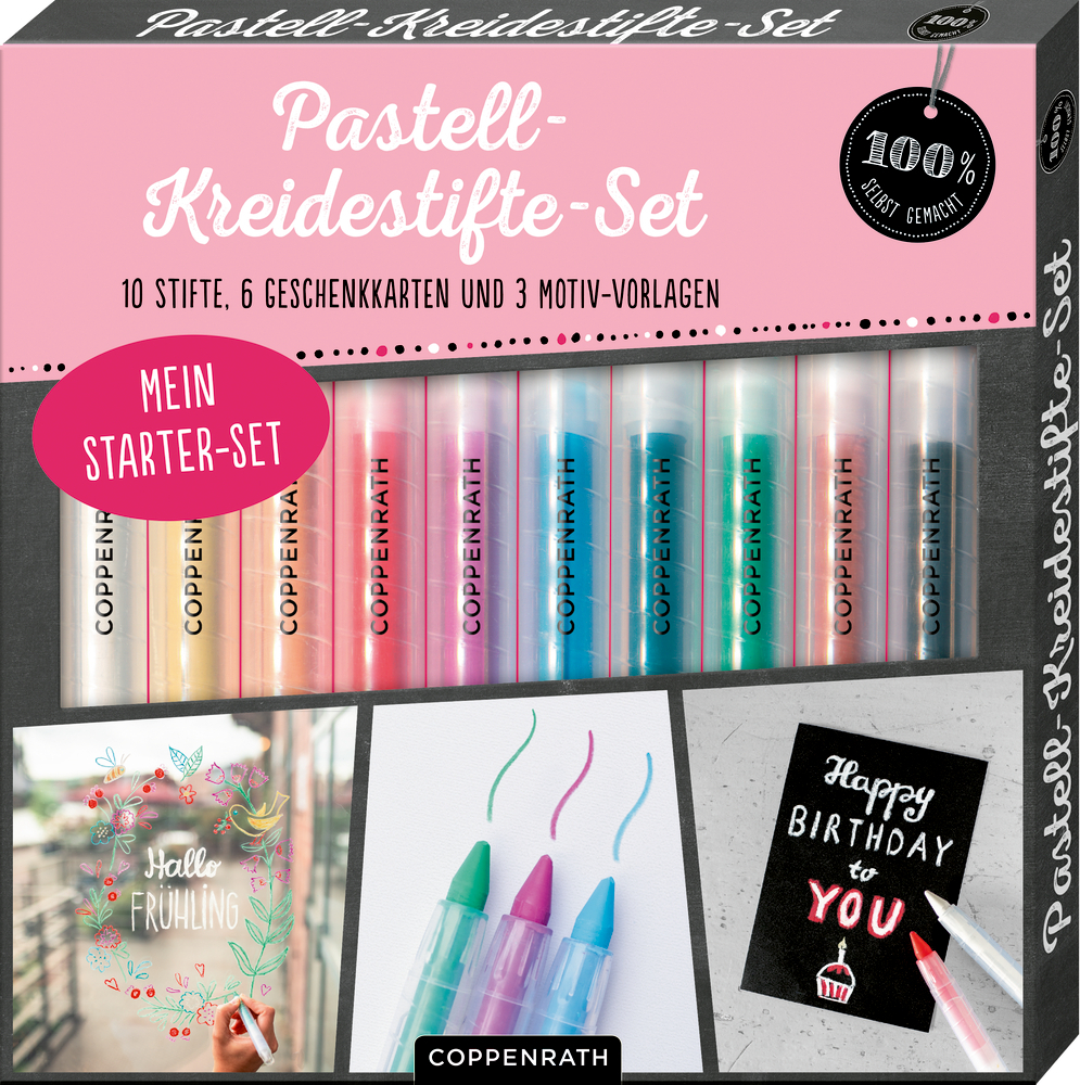 Image of 100% selbst gemacht: Pastell-Kreidestifte-Set