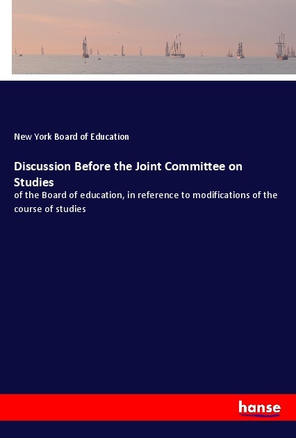 Discussion Before the Joint Committee on Studies