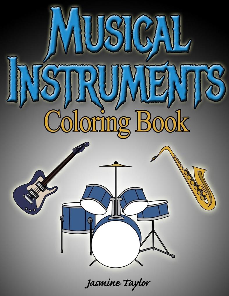 Musical Instruments Coloring Book