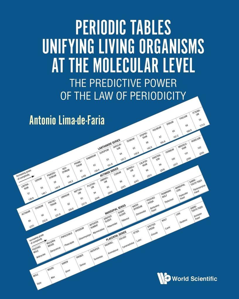 PERIODIC TABLES UNIFYING LIVING ORGANISMS AT MOLECULAR LEVEL