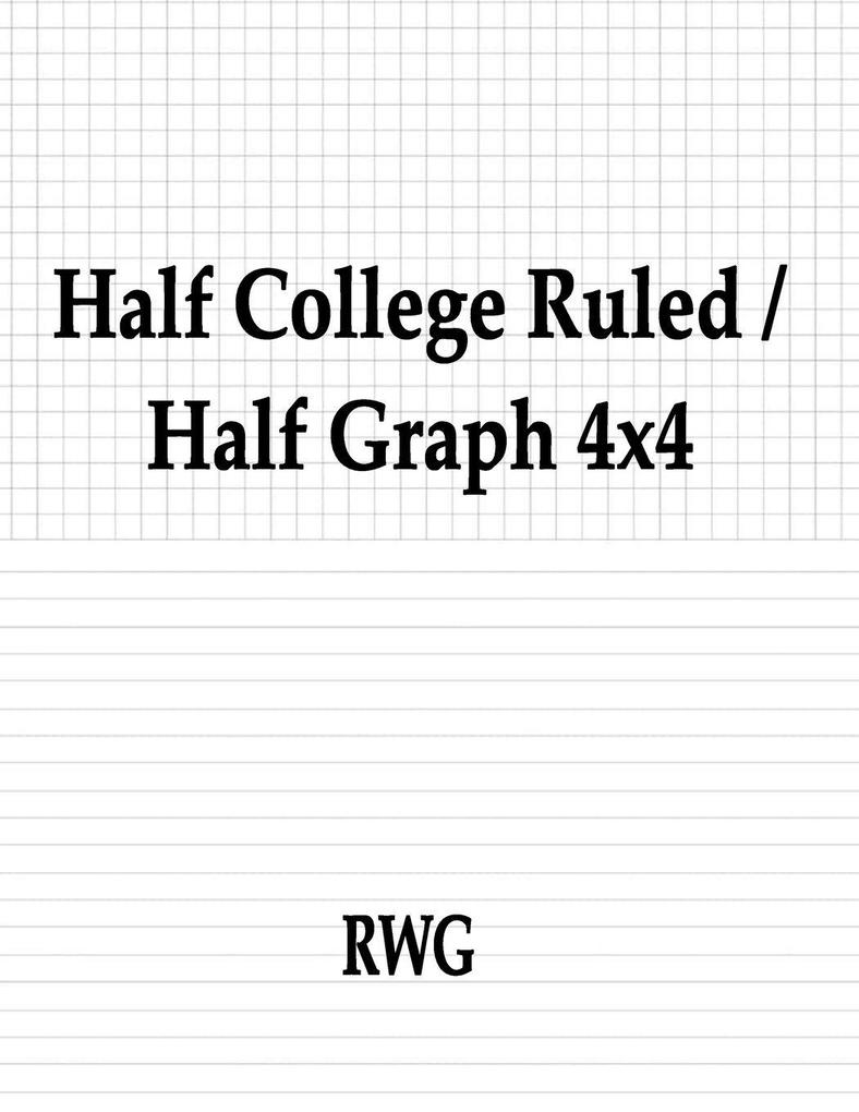 Half College Ruled / Half Graph 4x4