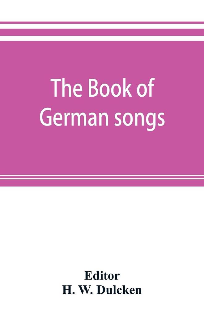 The book of German songs