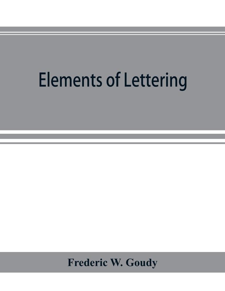 Elements of lettering