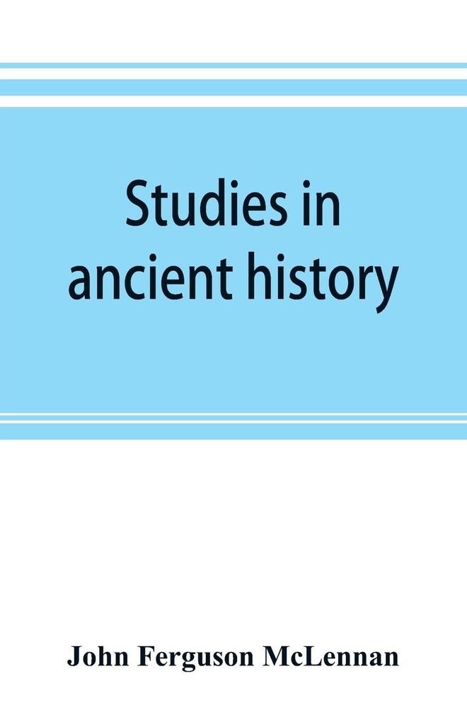 Studies in ancient history