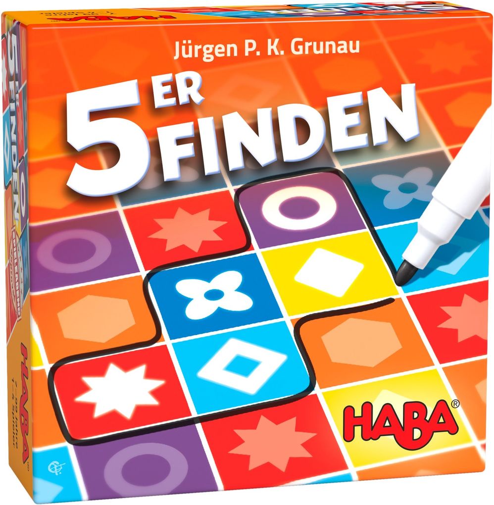 Image of 5er Finden 305283 SPIEL - Spieleranzahl: 1-4, Spieldauer (Min.): 20, Mitbringspiel