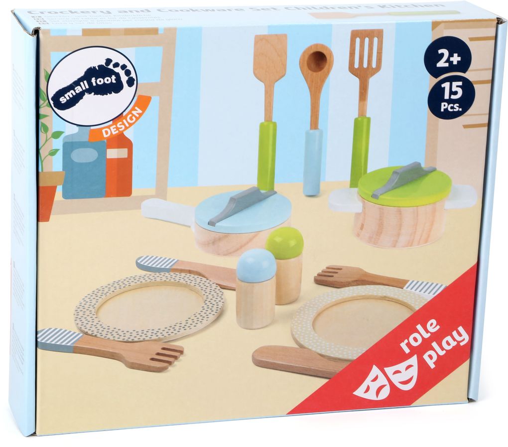 Image of small foot - Geschirr- und Topfset Kinderküche