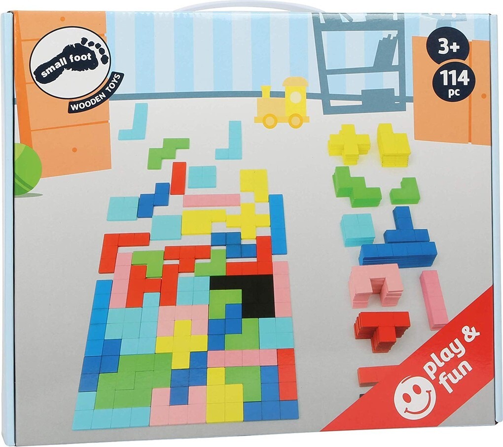 Image of Small Foot - Wooden Puzzle Geometric Shapes Holz