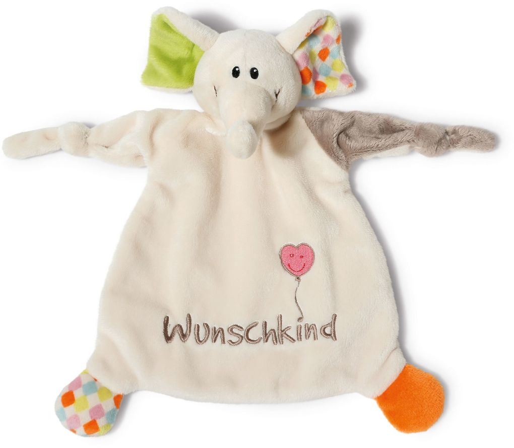 NICI - Schmusetuch Elefant Wunschkind 25x2